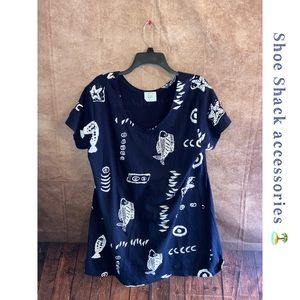 Shoe Shack Navy Blue Swim cover up women’s size XL-EUC